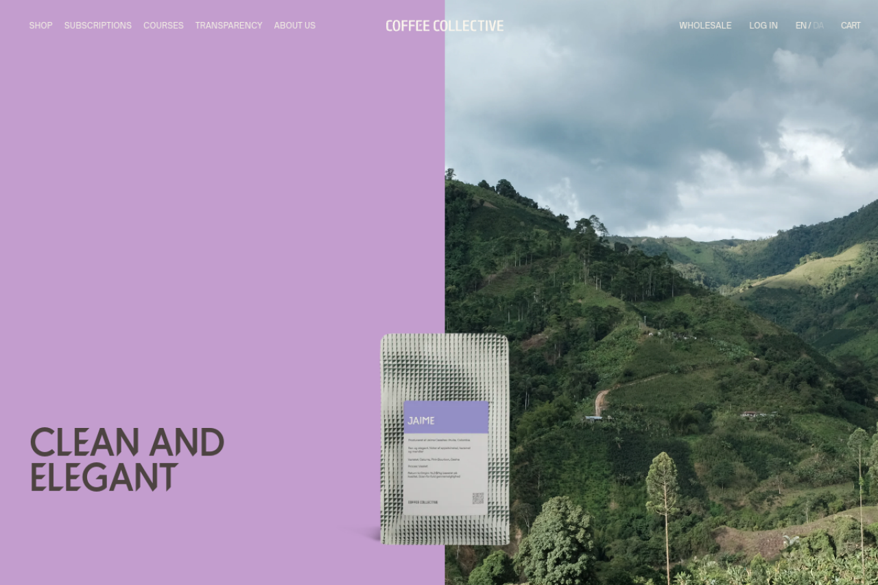 Coffee Collective website screenshot